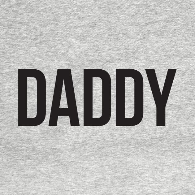 DADDY – black block type by VonBraun